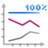 Actions office chart line percentage